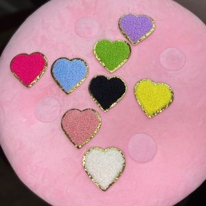 Heart patches iron on or glue